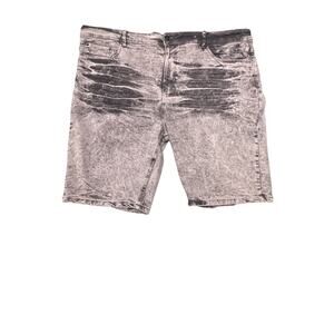 Truth Substance Common Sense Big Men's Acid Wash Denim Shorts Size 50 New